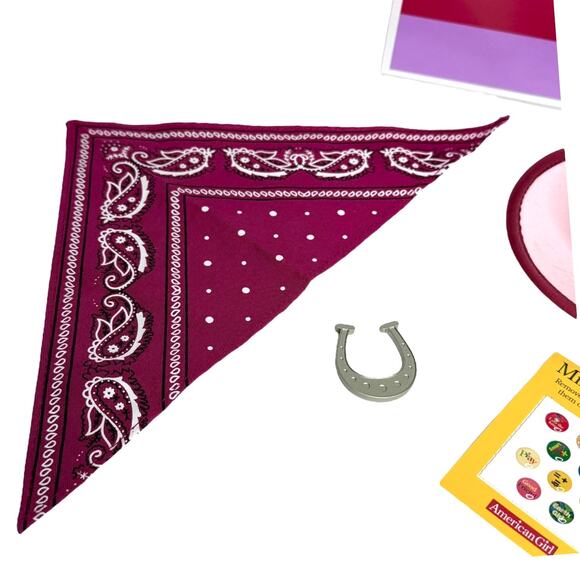 American Girl Today Coconut Dude Ranch Horse Lover ACCESSORIES Hat Toy Scarf Box - Picture 5 of 11